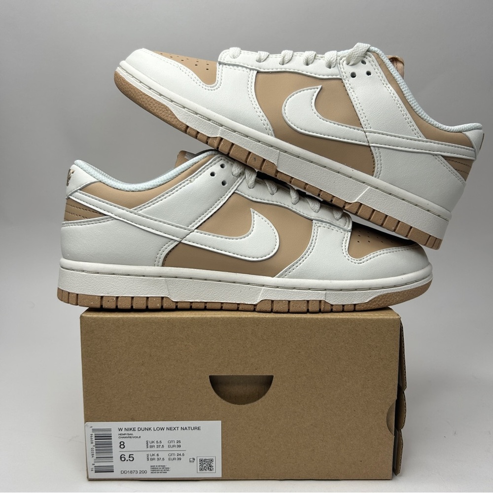 Nike Dunk Low WMNS Next Nature “Hemp/Beige Sail” 2023 - Picture 1 of 4